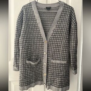 Talbots Pure Merino Wool Women’s Cardigan, Large.